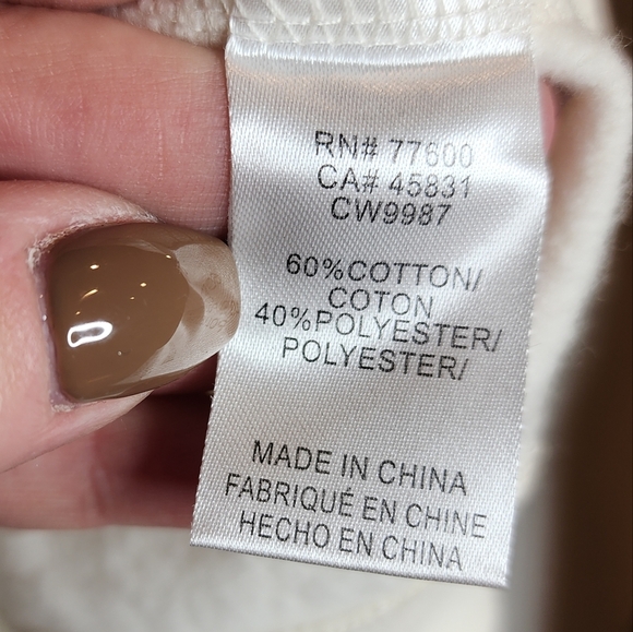 NWT Chaser White 'Ski Ya Later' Sweatshirt Soft Cozy Size Large Retro Winter - Picture 14 of 14